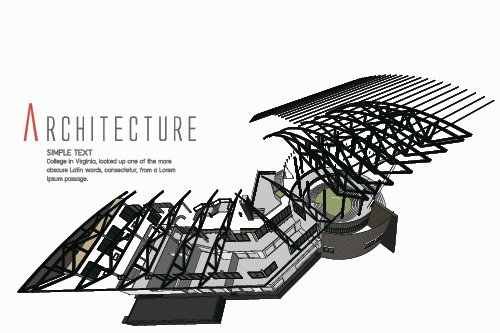 Concept d’architecture créative fond vecteur matériel 05 fond de concept fond creative concept architecture   
