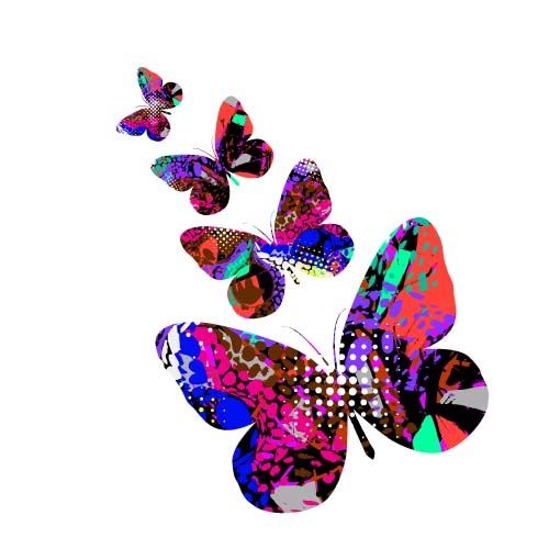 Elegante Schmetterlinge Hintergrundkunstvektoren 01 Schmetterlinge elegant   