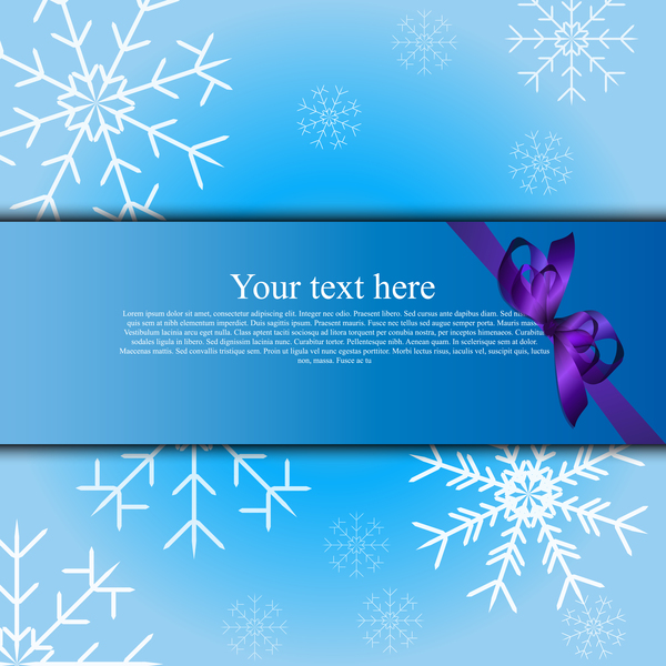 Carte de Noël élégant bleu styles vecteurs 04 styles Noël elegant carte Bleu   