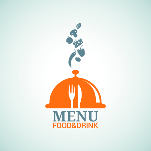 Nourriture avec le logo de menu de boissons vecteur nourriture menu logo boissons   