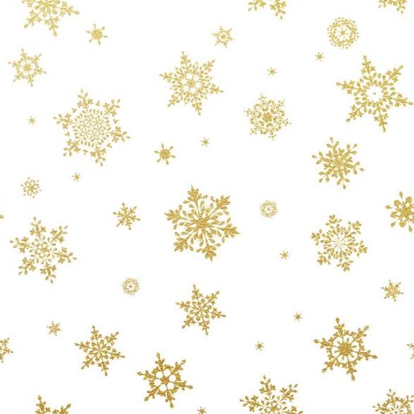 白の背景を持つ金の雪片シームレスなパターンベクトル02 雪 白 パターン シームレスな ゴールド   