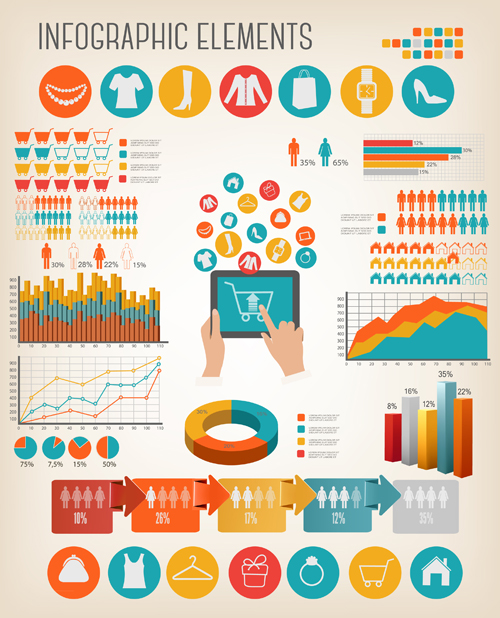 Infografik Vektormaterial 03 Mensch Infografik Gesundheit   