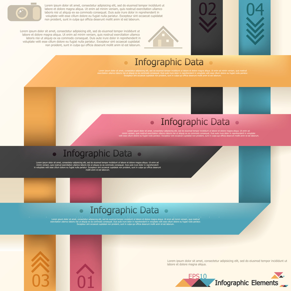 Origami options infographie Template Vector 12 origami options infographie   