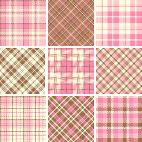 Plaid Stoffmuster nahtlosen Vektor 21 Stoffmuster Stoff plaid nahtlos Muster   