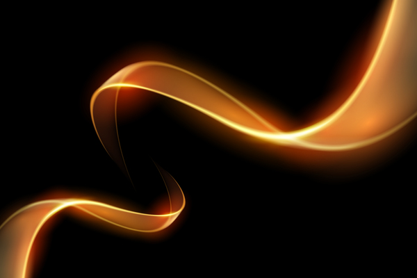 波線の火花抽象ベクトル05 波状 抽象的 ライン スパーク   
