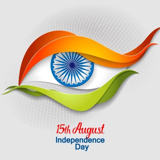 15. August Indian Independence Day Hintergrundvektor 03 indian Independence day background autught   