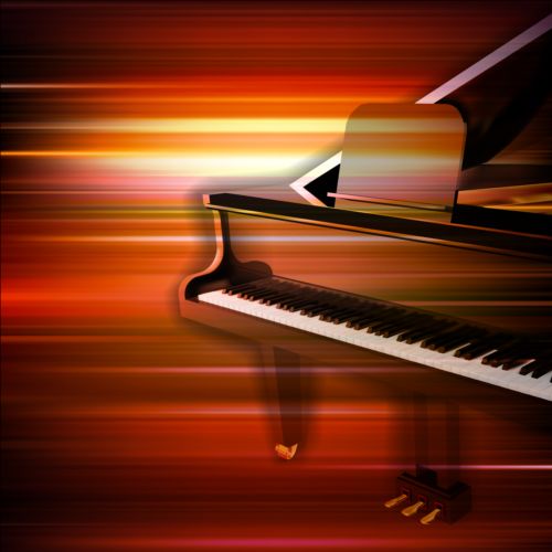 グランドピアノベクトル01と抽象音楽の背景 音楽 背景 抽象的 壮大な ピアノ   