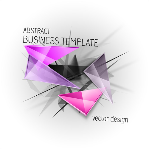 Abstrait triangles Business template vecteur 03 triangles modèle business Abstrait   