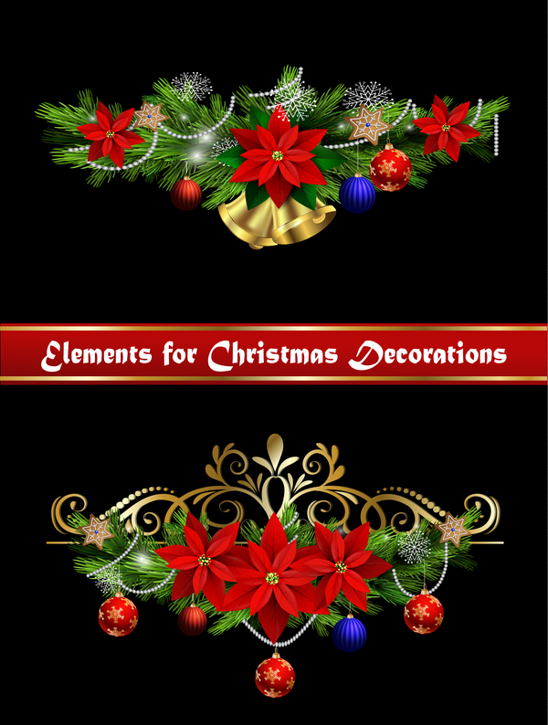 美しいクリスマスの装飾デザイン要素ベクター18 装飾 美しい クリスマス   