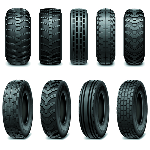 Creative pneus de voiture vector design 01 voiture pneu Créatif   