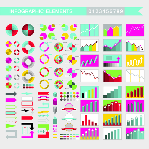 Matériau vectoriel d’élément infographique créatif 04 vecteur matériel infographie element Créatif   