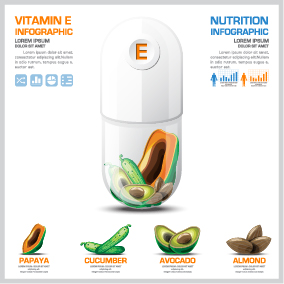 Kreatives Vitamin mit Infografiektor 05 vitamin Kreativ Infografik   