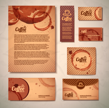 Cartes de café délicates Design vecteur matériel 02 vecteur matériel cartes carte cafe   