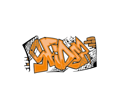 Lustiger Graffiti-Alphabet-Designvektor 26 Lustig graffiti alphabet   