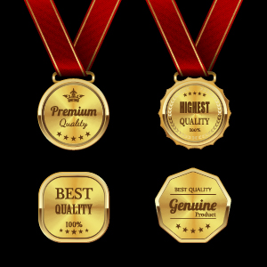 Wunderschöner Medaillenvergabe-Vektor 02 Medaille herrlich award   