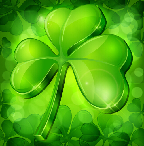 Happy St Patricks Day Vektormaterial Set 02 patricks day material happy   