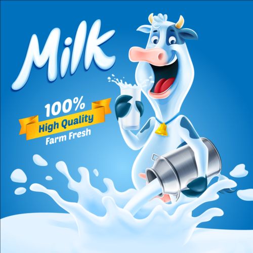 Hochwertige Milchplakatvektor 02 Qualität poster Milch Hohe   