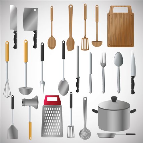 Outils de cuisine vecteur illustration ensemble 06 outils illustration Cuisine   