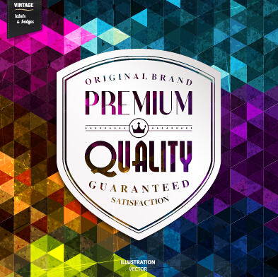 Hochwertige Etiketten mit Grunge-Hintergrundvektor 02 Qualität premium Hintergrund grunge Etiketten   