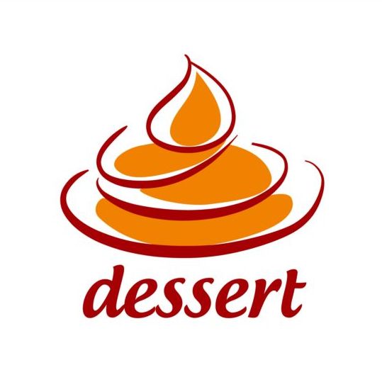 Vecteur doux de logo de dessert sweet dessert   