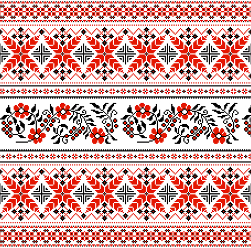 Modèle de tissu de style Ukraine vecteur 01 vecteur de motif Ukraine tissu motif tissu motif   