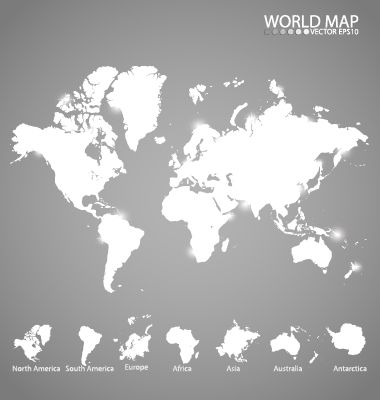 Vecteur créatif de carte du monde blanc monde creative carte du monde carte blanc   