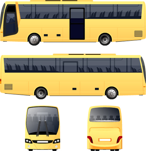 黄色いバスベクター素材 黄色 材料 バス   