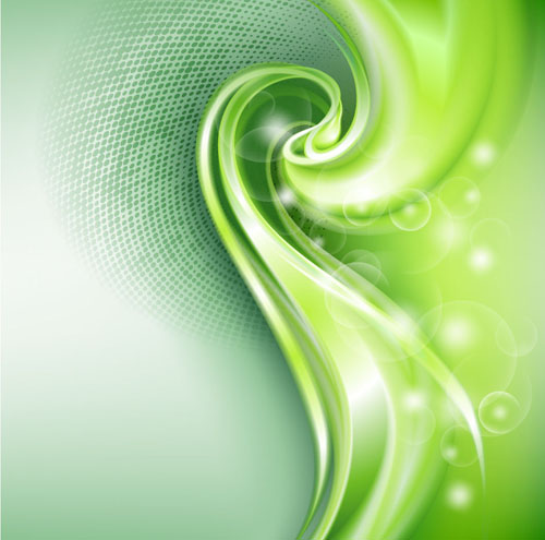 Abstraktes grünes Öko-Stil-Hintergrundvektor 11 wavy Öko grün background abstract   