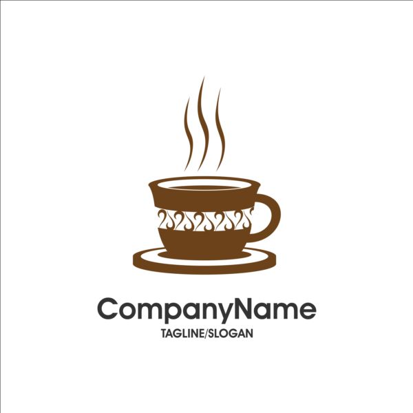 Kreative Kaffee-und Café-Logos Design-Vektor 10 logos Kreativ kaffee cafe   