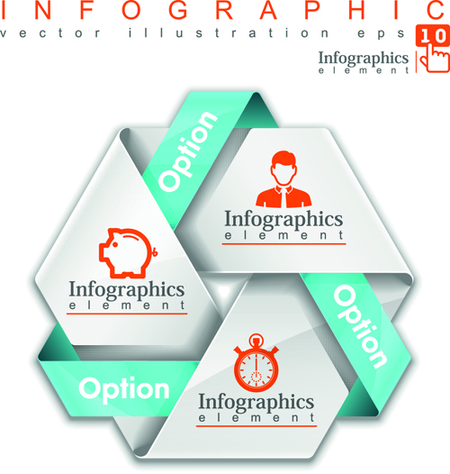 Kreatives Papier Infografiken Vektor Art 01 papier Kreativ Infografik   