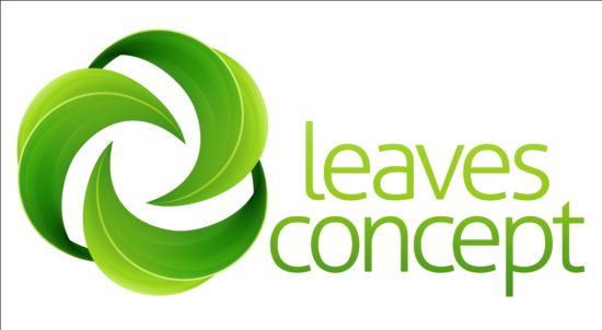 Vecteur de logo de feuilles vertes 02 vert logo feuilles   