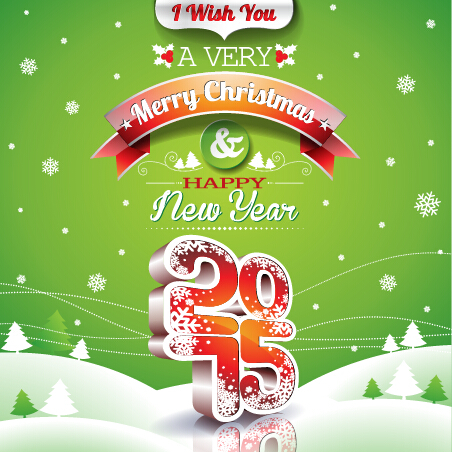 Bonne année heureuse avec le fond vert de Noël de 2015 vert nouvel an Noël happy fond vert fond 2015   