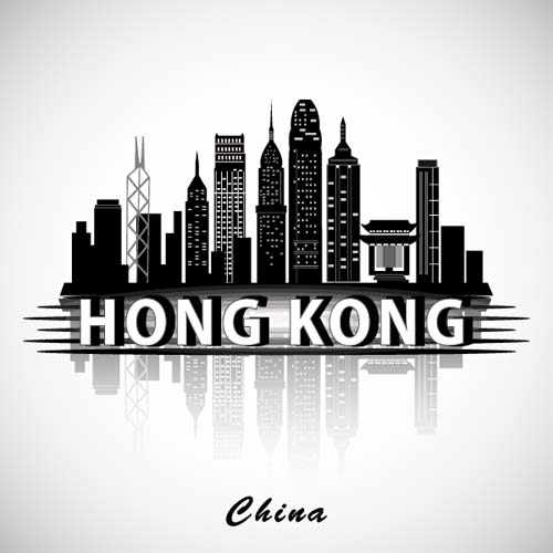 Hong Kong City-Hintergrundvektor Hong Kong Hintergrund city   
