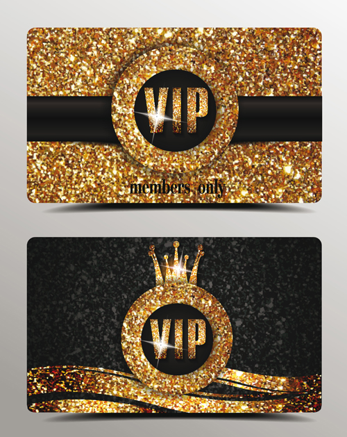 ラグジュアリー VIP ゴールドカードベクター素材01 ゴールド カード vip   