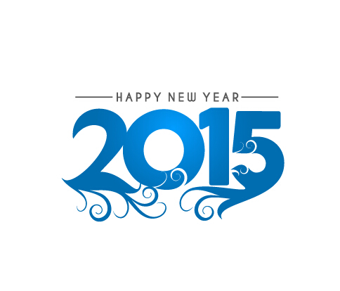 Neujahr 2015 Textgestaltungsset 03 Vektor text Neujahr 2015   