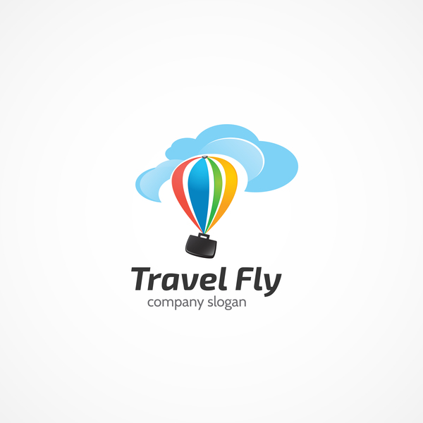 Vecteurs de conception de logo de mouche de voyage voyage mouche logo   