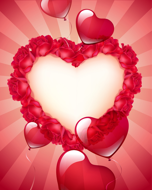 Valentinshalter Herzenhintergrund kreativer Vektor 01 Valentine rot Kreativ Hintergrund   