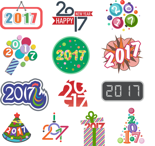 2017ロゴデザインベクターセット ロゴ 2017   