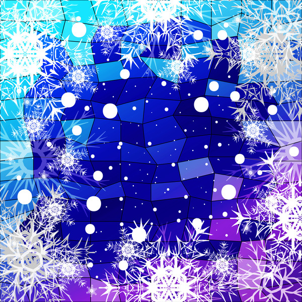 Weihnachtliche Schneeflocke mit glänzendem Polygon-Hintergrundvektor 28 Weihnachten shiny Schneeflocke polygon   