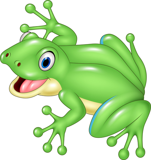 Vecteur mignon de grenouille de dessin animé mignon grenouille dessin animé   