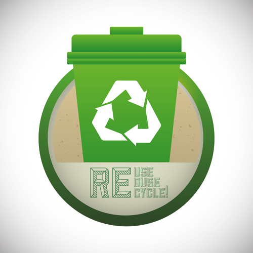 Eco recycler le vecteur de fond de conception 04 recycler fond eco conception   