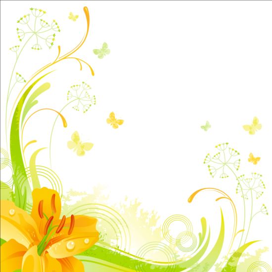 Fond floral élégant illustration vecteur 02 illustration floral elegant arrière plan   