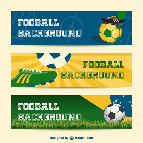 Fussballer-Vektormaterial Vektormaterial Hintergrund Fußball banner   