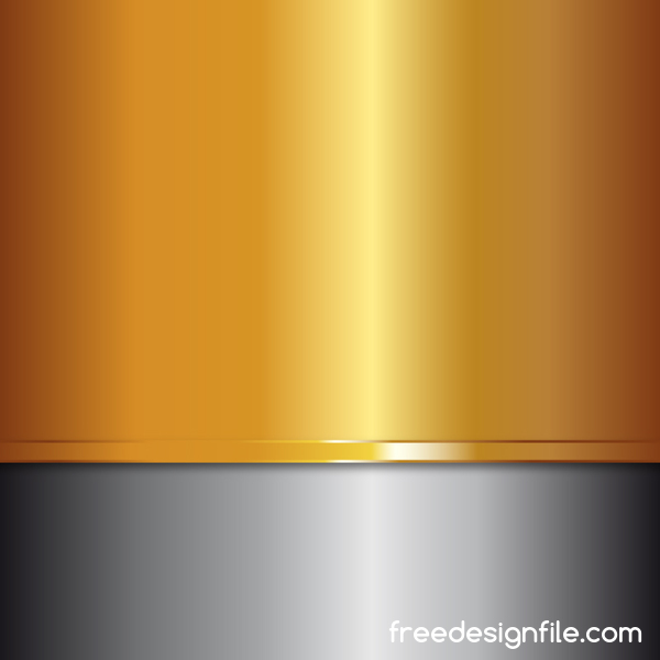 Grau mit goldenem Metall-Hintergrundvektor metal gray golden   