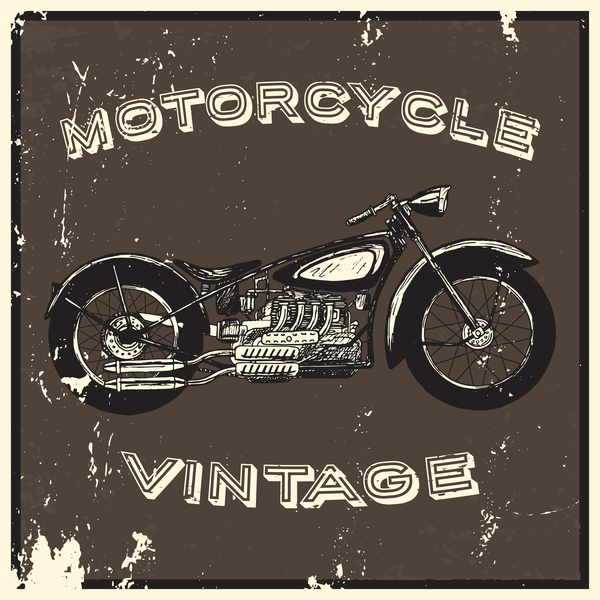 Motorrad Oldtimer-Plakatvektor-Hintergrund 03 poster Motorrad Jahrgang   