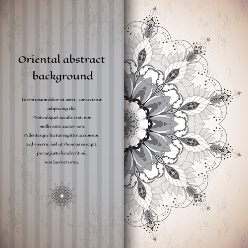 Orientalischer abstrakter Hintergrund-Vektor 03 vintage oriental background abstract   