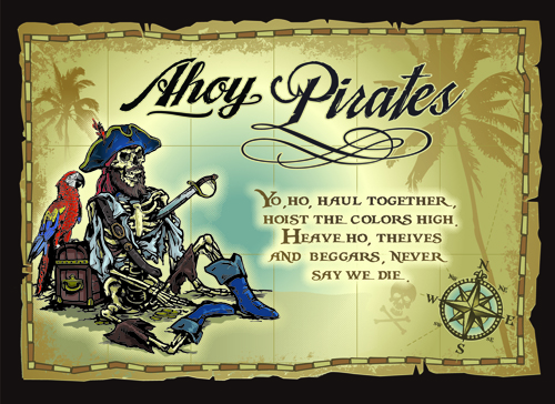 Pirates aventures cartes vecteur matériel 02 pirates cartes aventures   