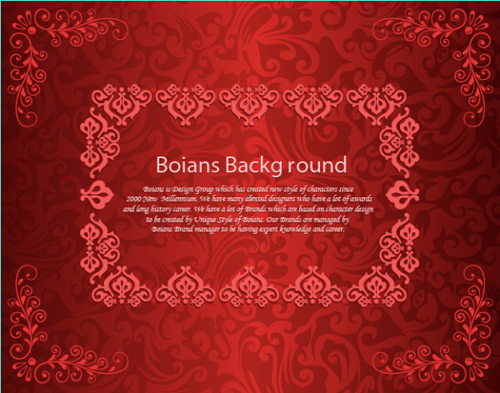 赤い装飾模様の背景ベクトル 装飾的なパターン 装飾 背景ベクトル 背景 パターンの背景 パターン   