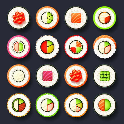 Set der besten Lebensmittel Ikonen Vektoren Grafik 02 Ikonen icons Essen   