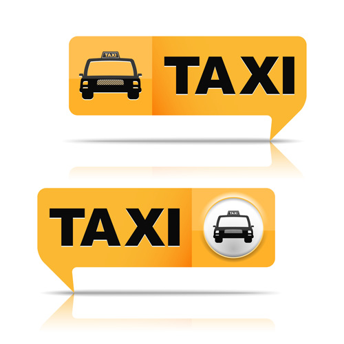 Graphisme de vecteur de conception de symbole de taxi 01 taxi symbole graphisme design   